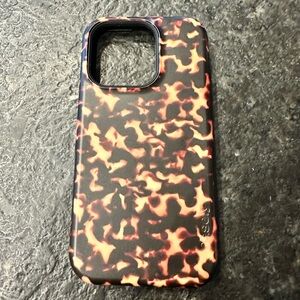 Casely IPhone 14 Pro Mag-Safe phone case in tortoiseshell print